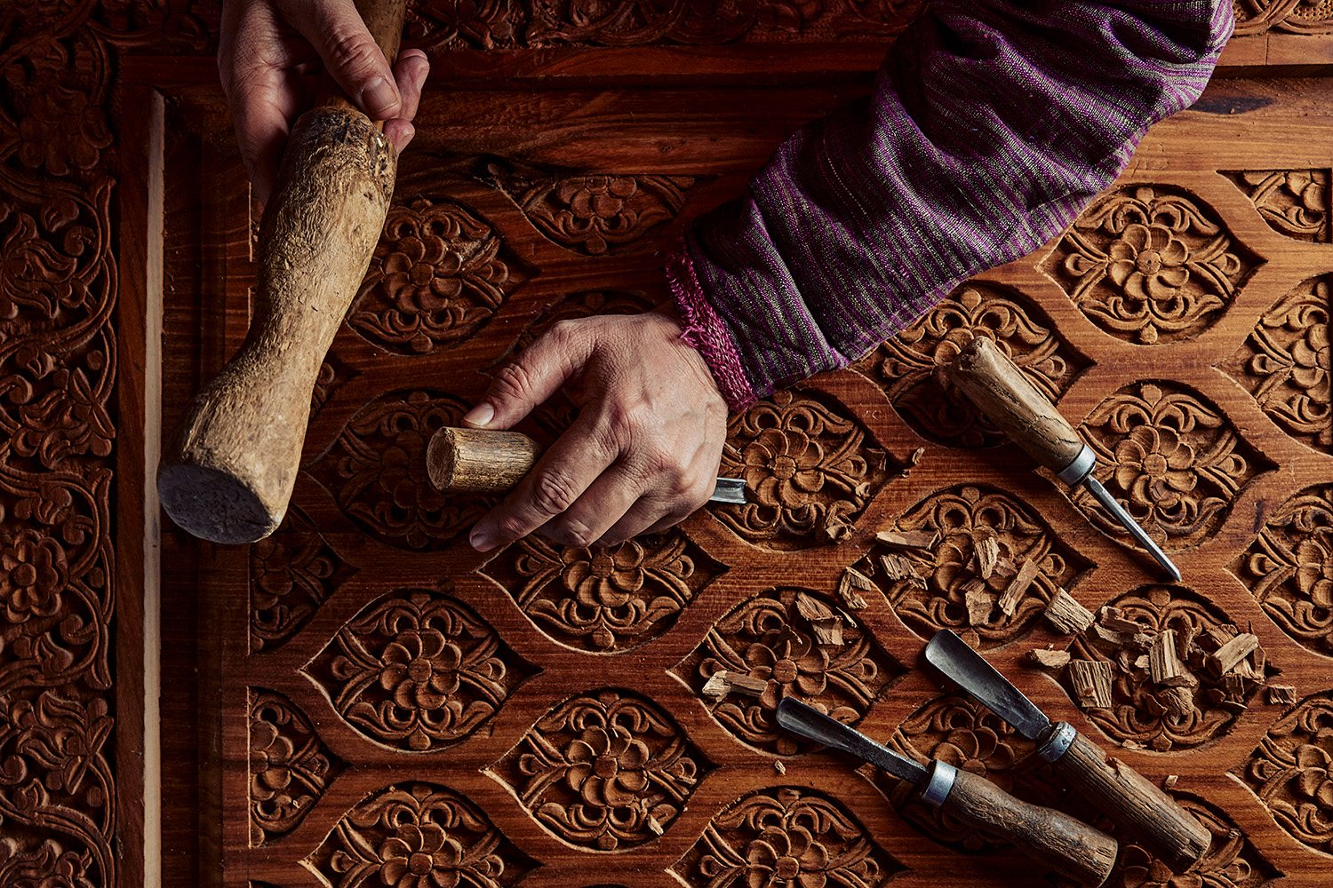 Carving tools and ornamental woodwork